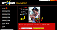 Desktop Screenshot of centoxcentoproduzioni.com